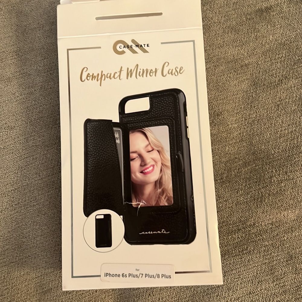 Apple iPhone Black Vegan Leather Case Mate Case For 6s & 6+ - Picture 4 of 11